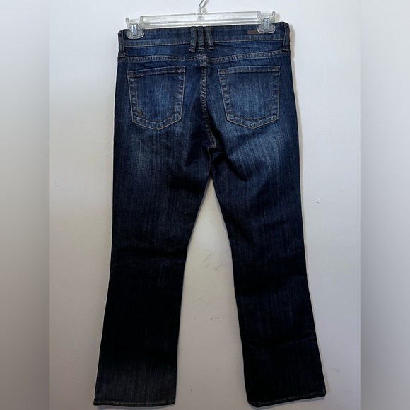 Kut From the Kloth Womens Natalie High Rise Bootcut Denim Dark Blue Jeans Sz 6S - Picture 2 of 12